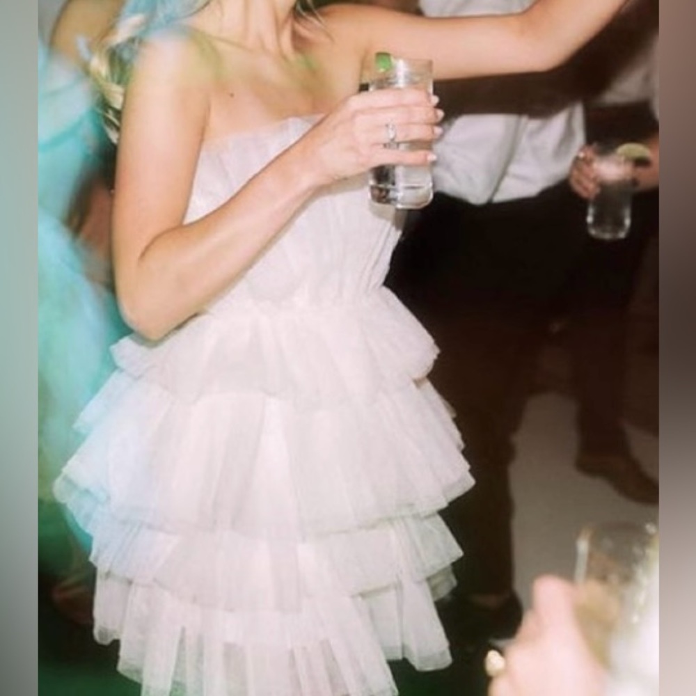 White tulle dress